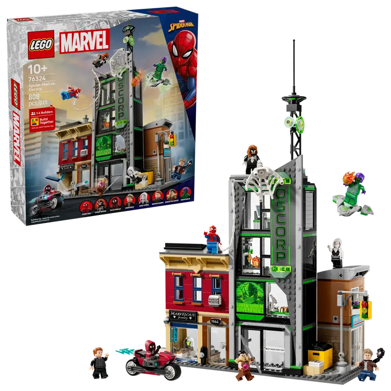 LEGO® Marvel – Omul-Păianjen vs. Oscorp