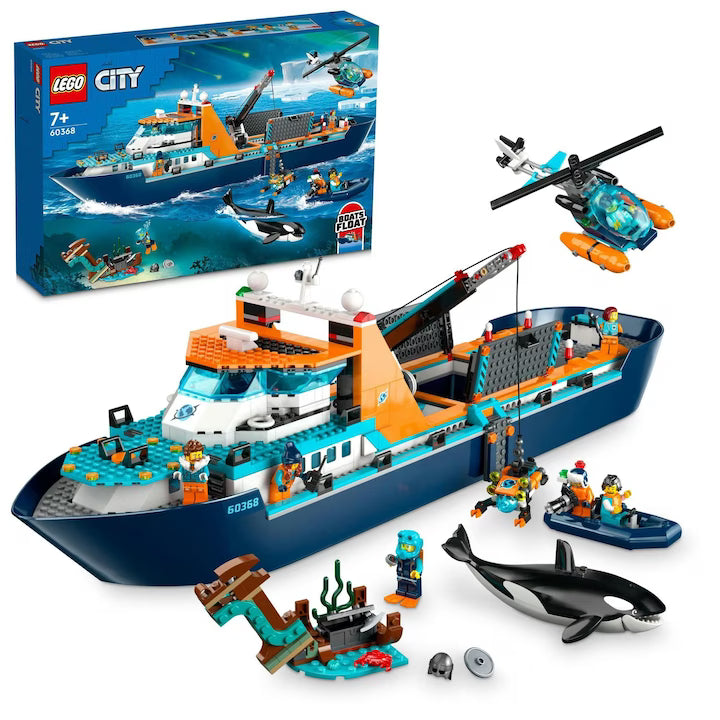 LEGO® City - Nava de explorare arctica 60368, 815 piese