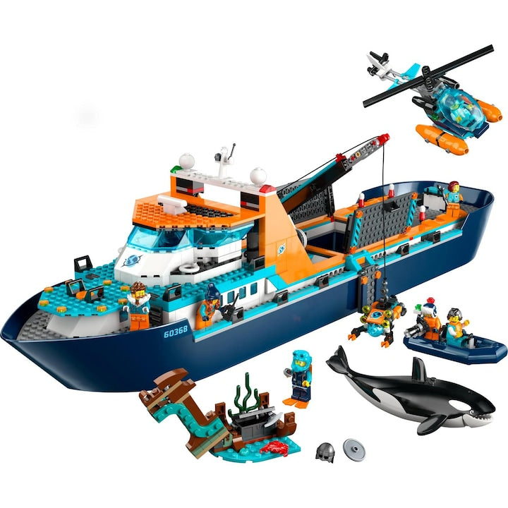 LEGO® City - Nava de explorare arctica 60368, 815 piese
