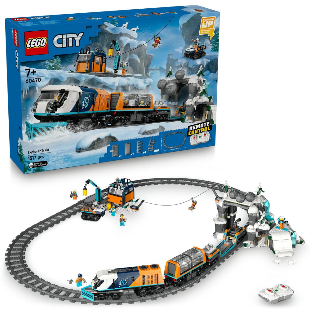 LEGO City: Trenul expres al exploratorilor spre Polul Arctic 60470, 1517 piese