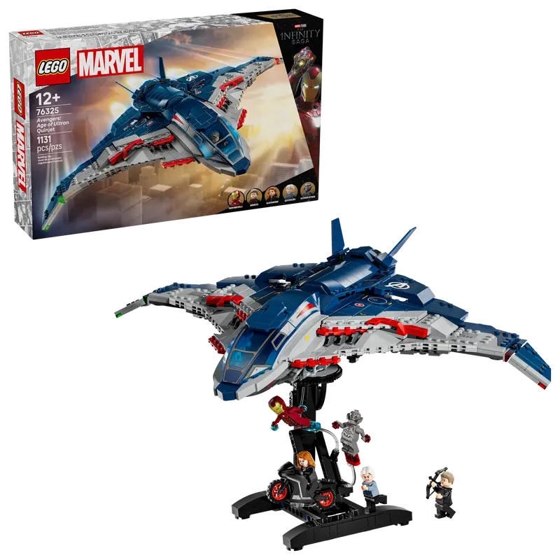 LEGO® Marvel – Quinjet din Răzbunătorii: Sub semnul lui Ultron